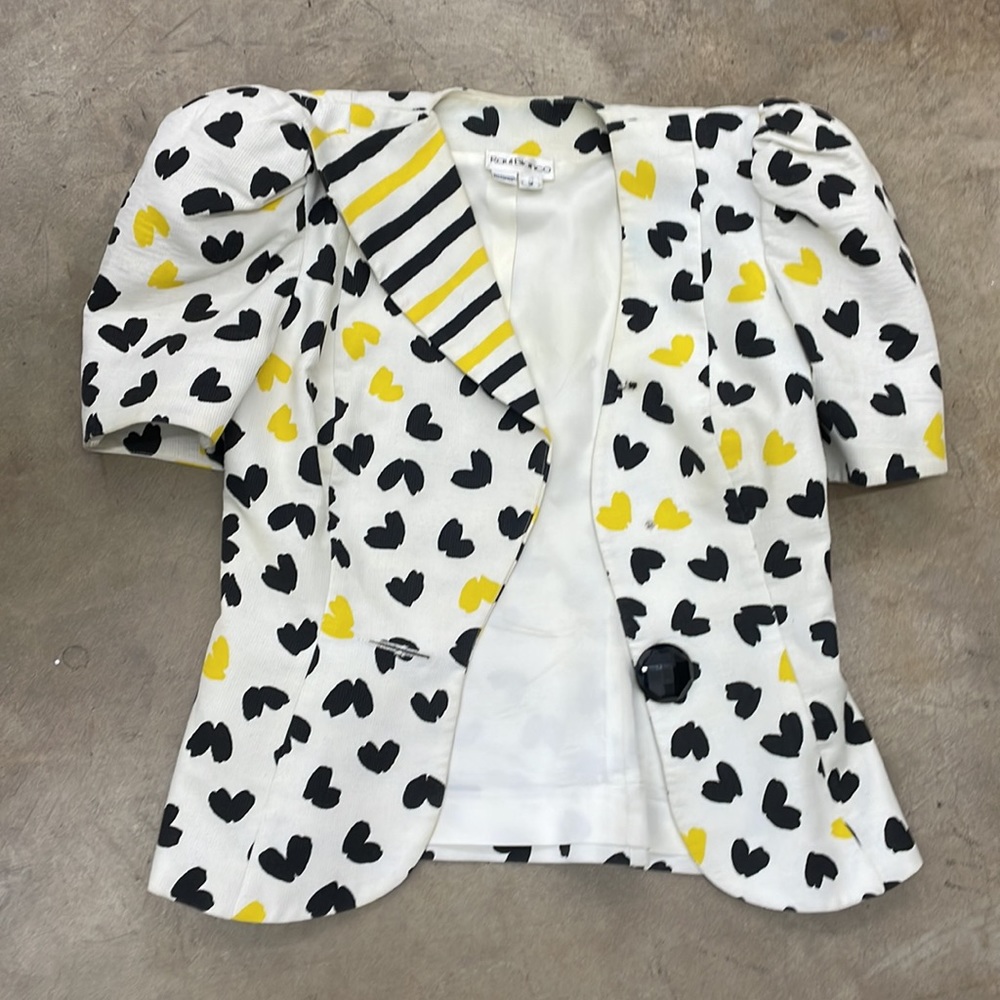 SOLD….Raul Blanco Vintage Puff Sleeve Short Sleeve Jacket - Picture 9 of 9